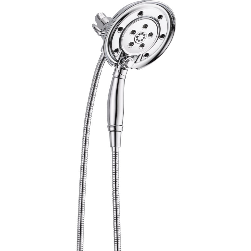 Universal Showering Components Multi Function Handheld Shower Head with H2okinetic Technology, Chrome