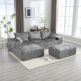 Chenille Upholstered U-Shape Sectional Sofa - Modular Sofa Collection