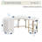 Techni Mobili L-Shape Home Office Two-Tone Desk With Storage-102062718