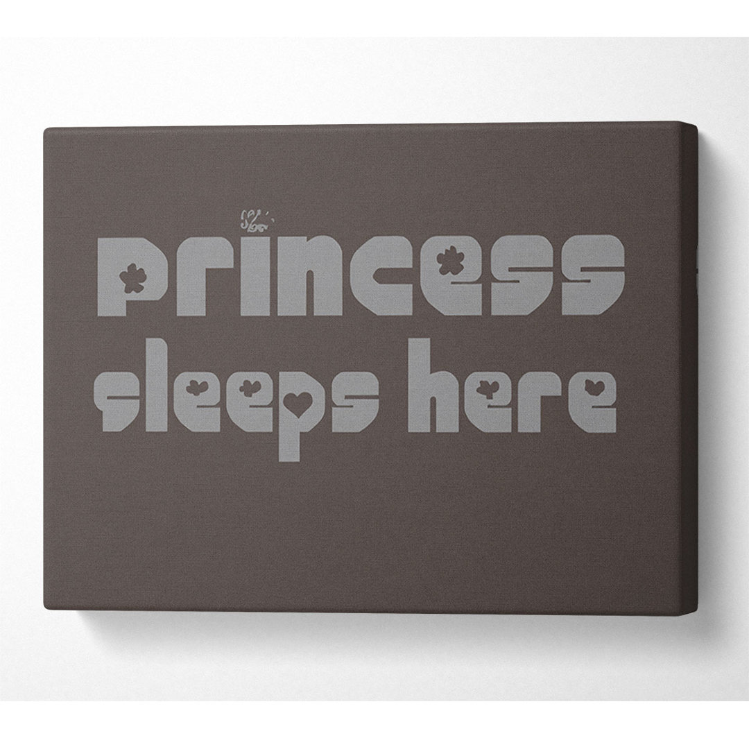 Princess Sleeps 2 Chocolate - Leinwanddrucke auf Leinwand