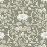 Garden Vine - Silver Moss Botanical Wallpaper