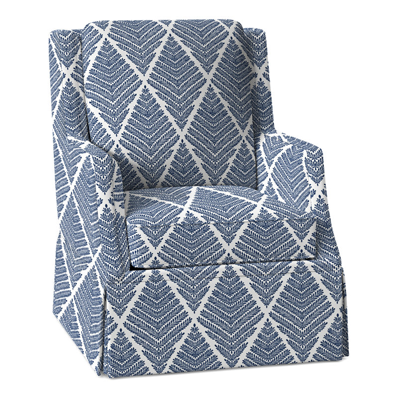 Fauteuil tournant Savannah, Perigold Emmeline Lapis
