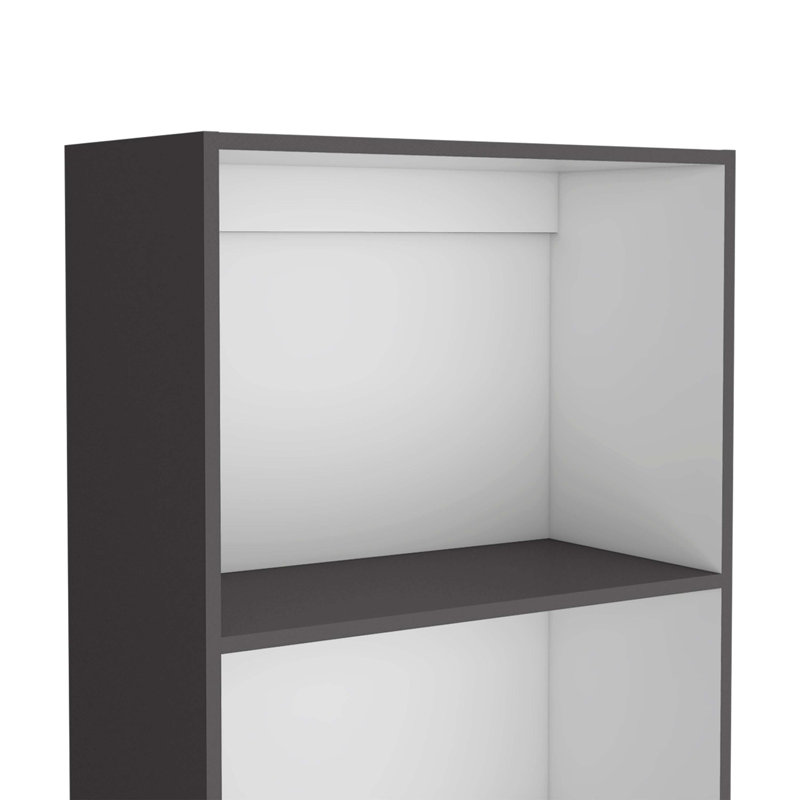 Bibliothèque Sutton, Gris Matt, (5 tablettes) H 71,1 po x l 24,7 po x P 11,7 po