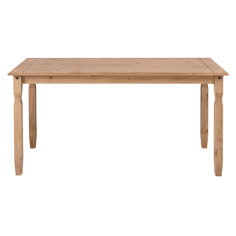 Nolea 4 - Person Pine Solid Wood Solid Wood Top Four Leg Dining Set, Natural