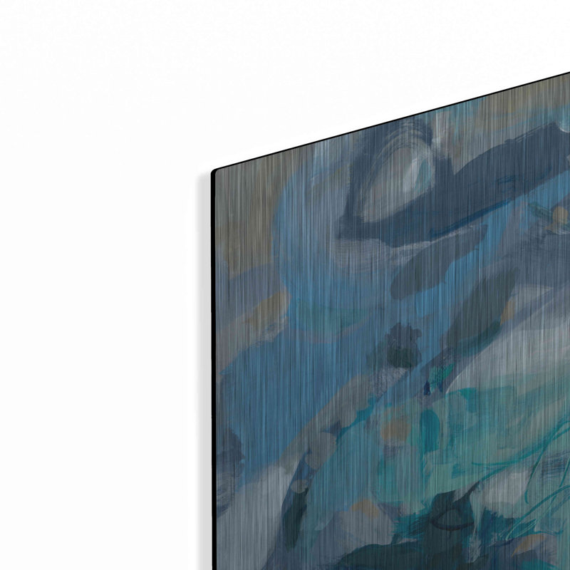 «Abstract Blues I» par Christina Long, H 12 po x l 12 po