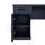 Bureau d'ordinateur en L avec rangement et prise de courant - 2 armoires, 2 tiroirs, 11 tablettes ouvertes | Convient au bureau / salon / bureau