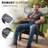 Outdoor HDPE Adirondack Chair Set With Removable Cushions And Cup Holder(Set of 4)-767295962