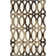 Amekia Hand Tufted Wool/Cotton Geometric Rug in Chocolate/Ivory
