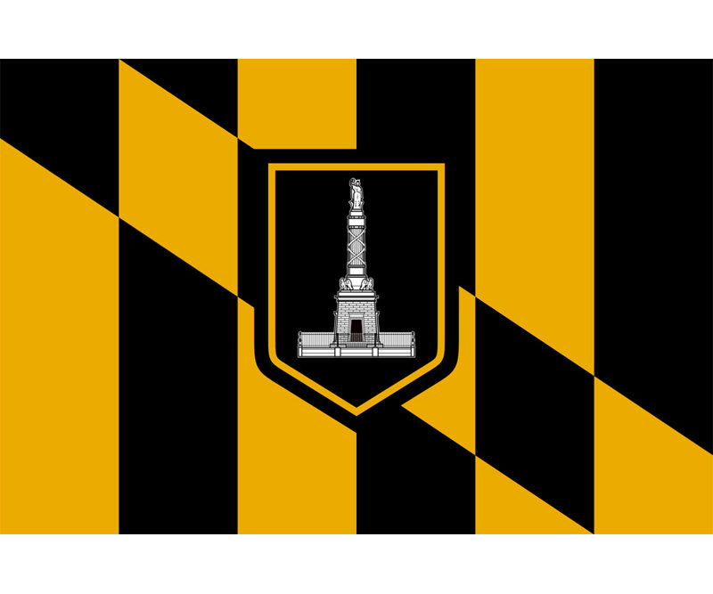 Baltimore, Maryland, 16" H x 24" W