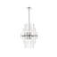 Luminaire suspendu unique à 6 lumières avec accents en cristal Francene-1924771271