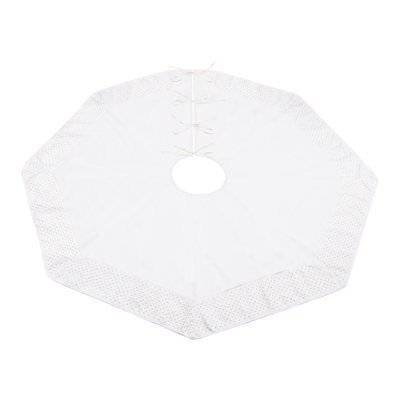 Beaded Christmas Tree Skirt 48"D