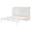 Grand lit escamotable mural avec tiroir et un ensemble de prises et de ports USB, blanc (ancien sku: LP000400AAK)-972673664