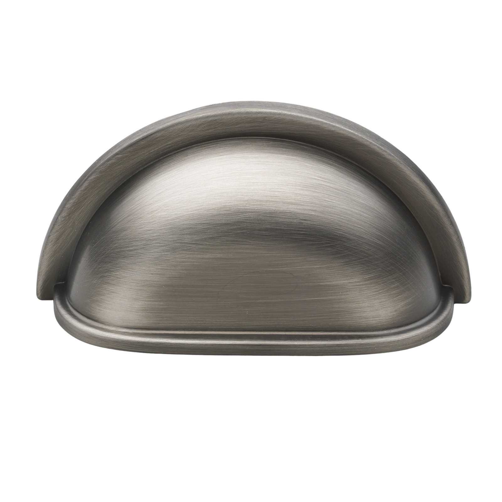 Classic 3" Center to Center Cup/Bin Pull, Satin Pewter