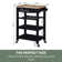 Michelle 4 Tier Butcher Block Kitchen Cart with Drawer and Wine Rack