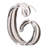 Decorative Abstract Curved Glass Sculpture Decoration for Home Decor - Artistic Figurine Accent for Living Room Display - 9", Clear