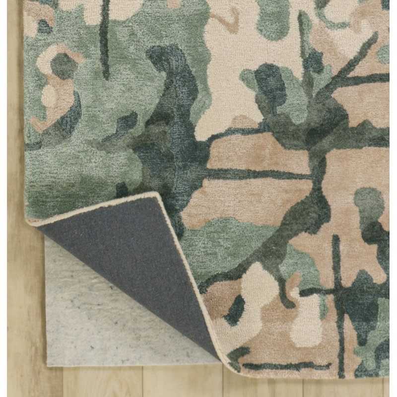 Hand Tufted Wool/Tencel Area Rug, 9'9" x 12'9"
