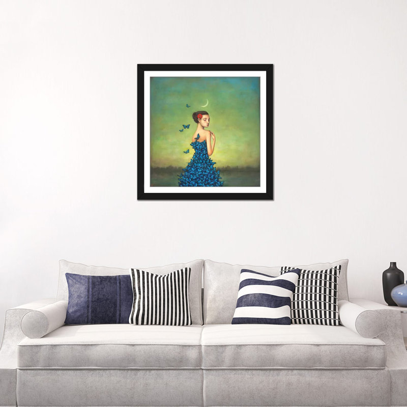 «Metamorphosis in Blue», reproduction sur toile, Papier d'art encadré noir, H 24 po x l 24 po x P 1 po