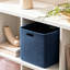 Ensemble de 4 bacs de rangement cubiques avec panier de rangement en corde de coton de 11 pouces
