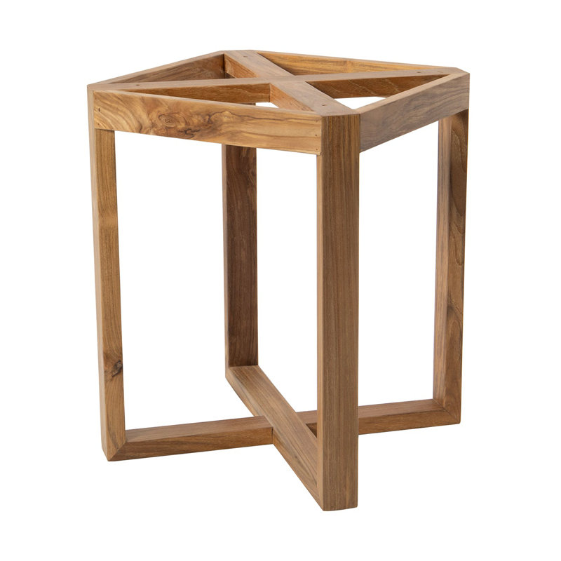 Venice Outdoor Round Teak Dining Table, 60"