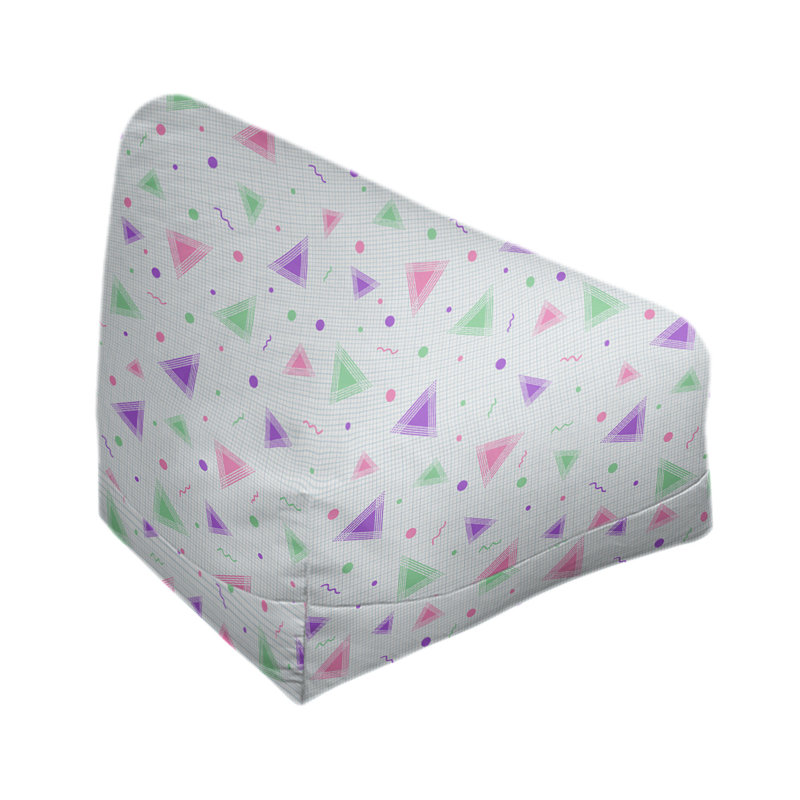Petite chaise à sacs à billes & Leffel, Pas de bourre, Mauve / rose, H 86 po x L 2 po x P 43 po