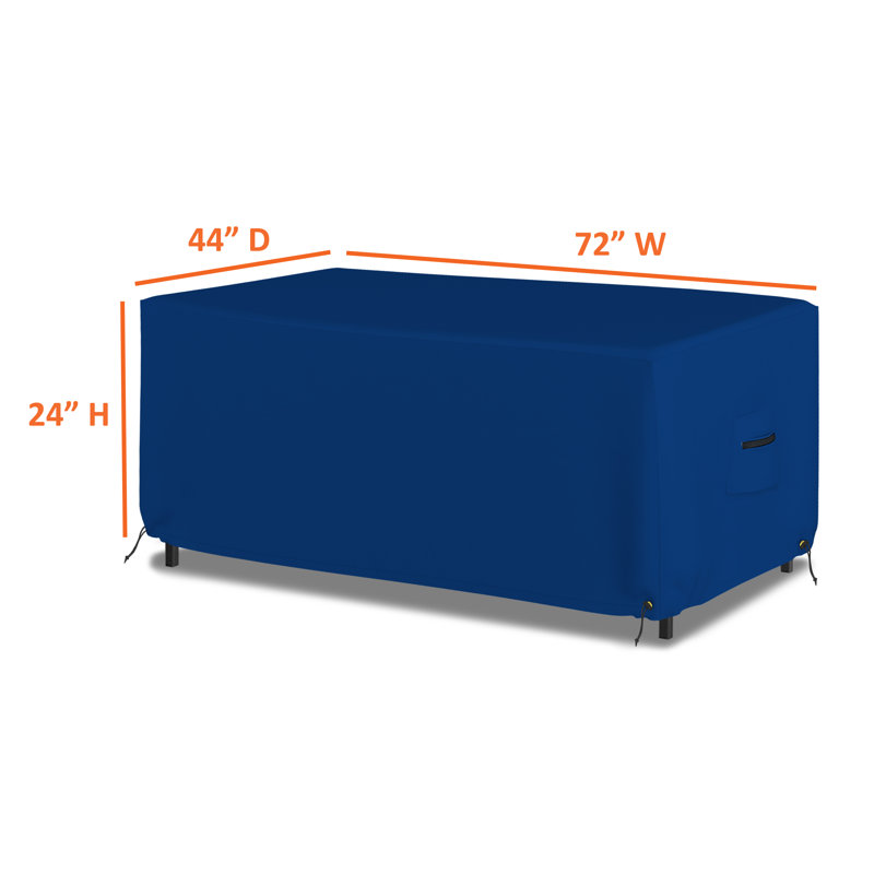 Housse de table rectangulaire d'extérieur résistante à l'eau multiusage robuste, housse de table de patio résistante aux rayons UV