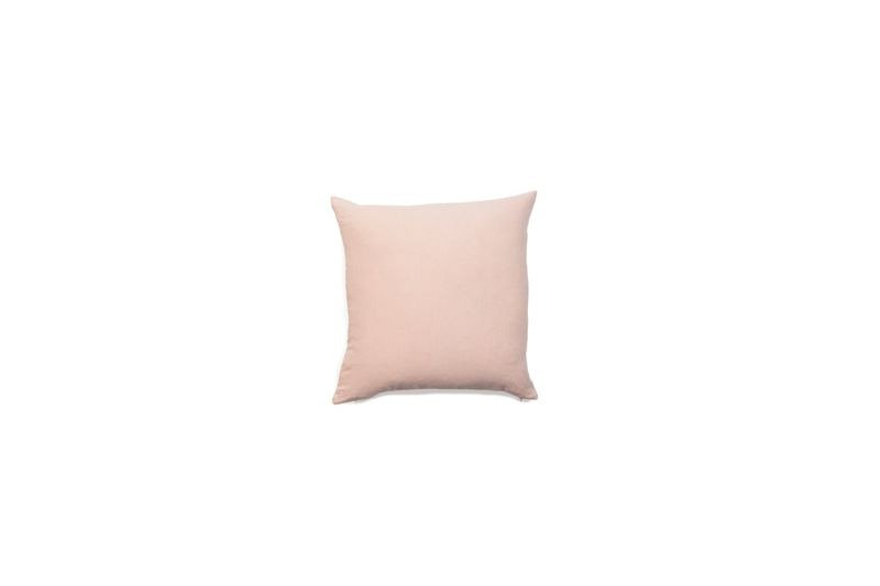 Simple Linen Pillow Cover & Insert, Blush, Square 22"