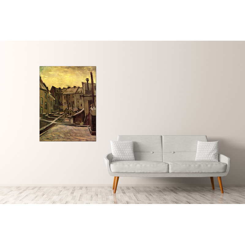 Vincent Van Gogh - Single Picture Frame Print on Wood, 120cm H x 90cm W x 1.8cm D