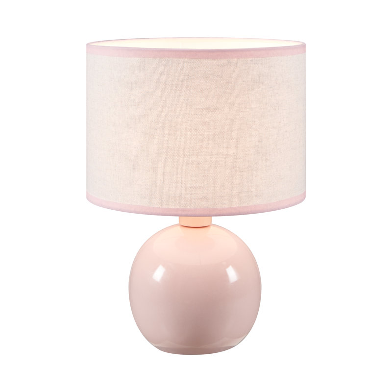 11.5’’ Transitional Ceramic Table Lamp, Pink
