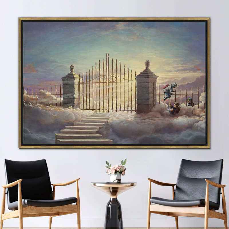 Banksy Pearly Gates, Street Wall Decor, Graffiti Wall Decor, Banksy Wall Decor, Abstract Art, Pearly Gates Children Artwork,