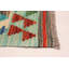 Tapis crème / turquoise unique 3 pi 8 po x 5 pi 3 po Antonietta