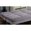 Futon gris contemporain en microfibre avec pieds de finition et support supplémentaire, convertible en lit pour crochet, pieds L 67 po x l 31 po H, support pour jeunes adultes