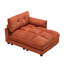 Canapé-lit surdimensionné pour chaise longue - Canapé convertible en velours côtelé avec porte-gobelet et port USB-618461564