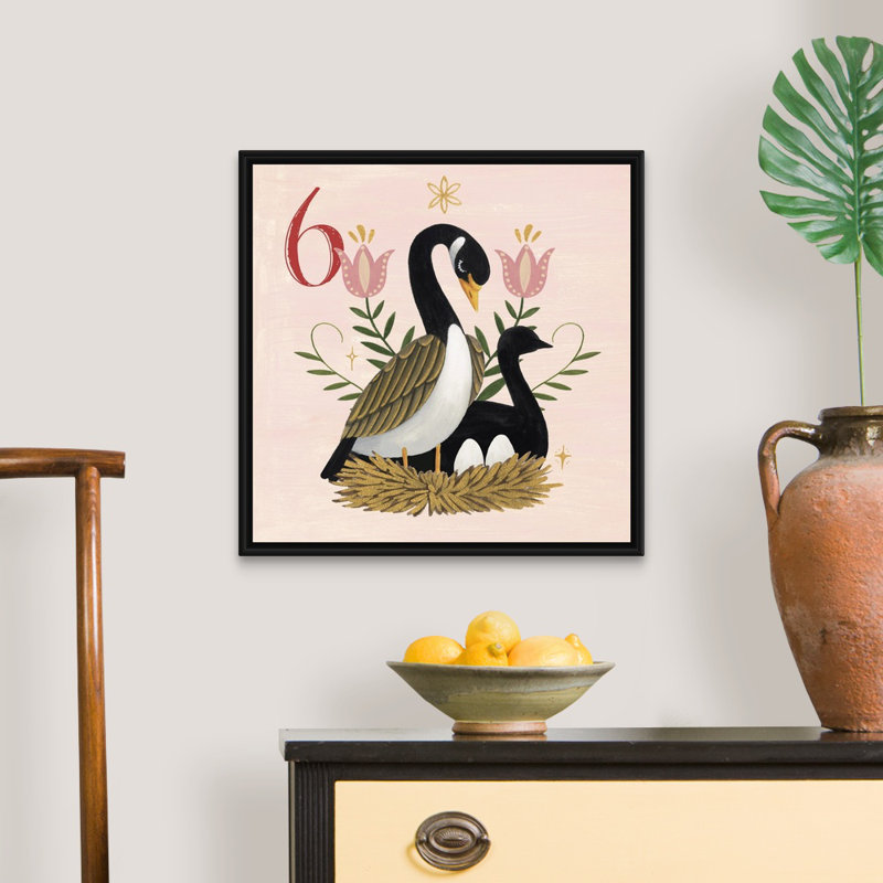 Reproduction d’art sur toile, « Twelve Days VI » par Grace Popp, Cadre noir, 22" H x 22" W x 1.75" D