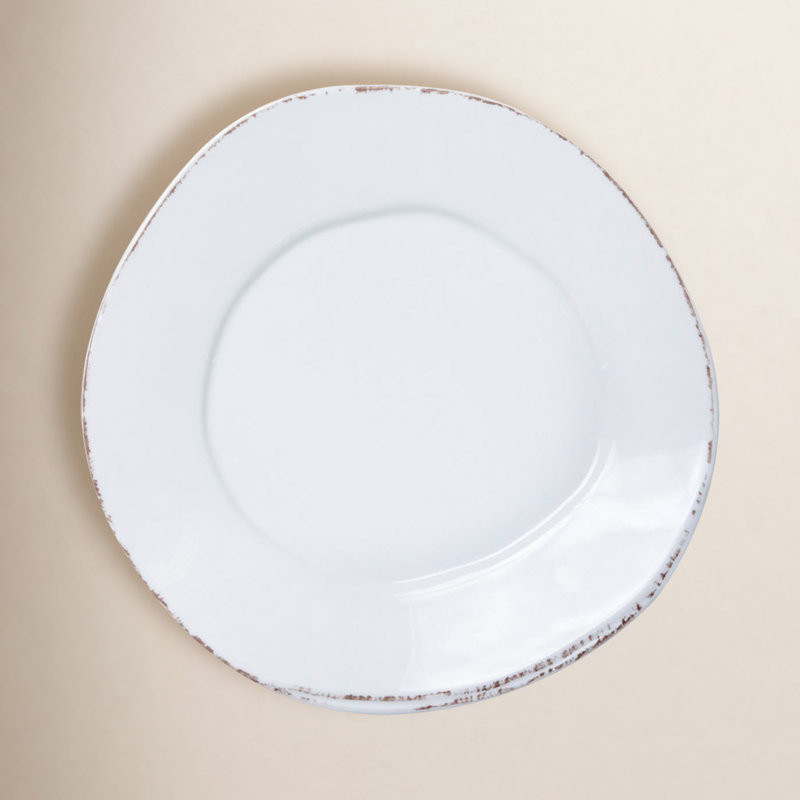 Assiette à salade blanche en mélamine Lastra