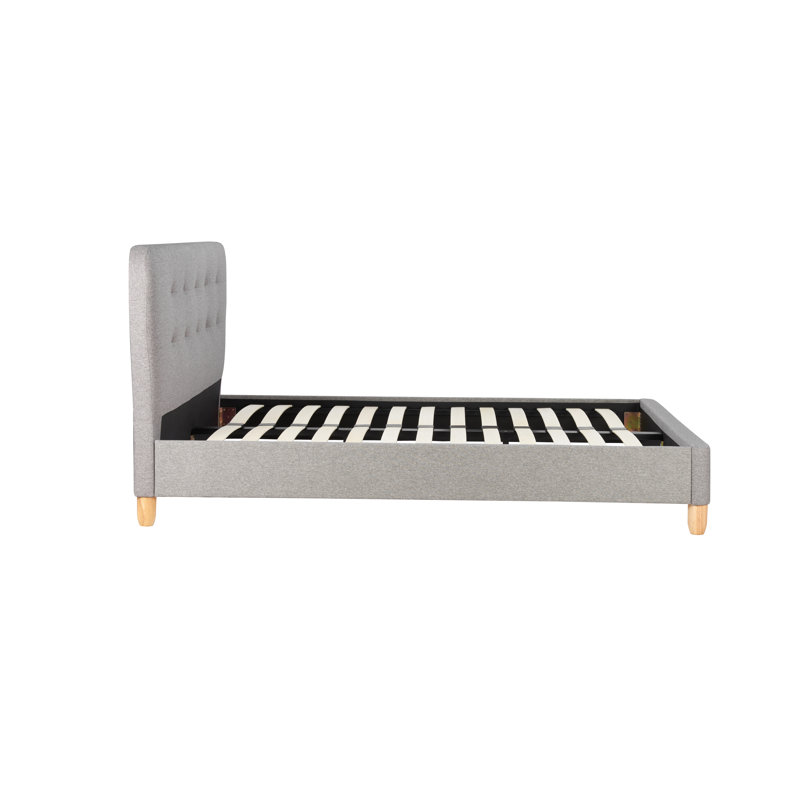 Cardi Upholstered Bed Frame, Kingsize (5'), Grey