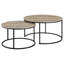 Ensemble de tables basses gigognes 2 pièces Arrize, polyvalent et peu encombrant