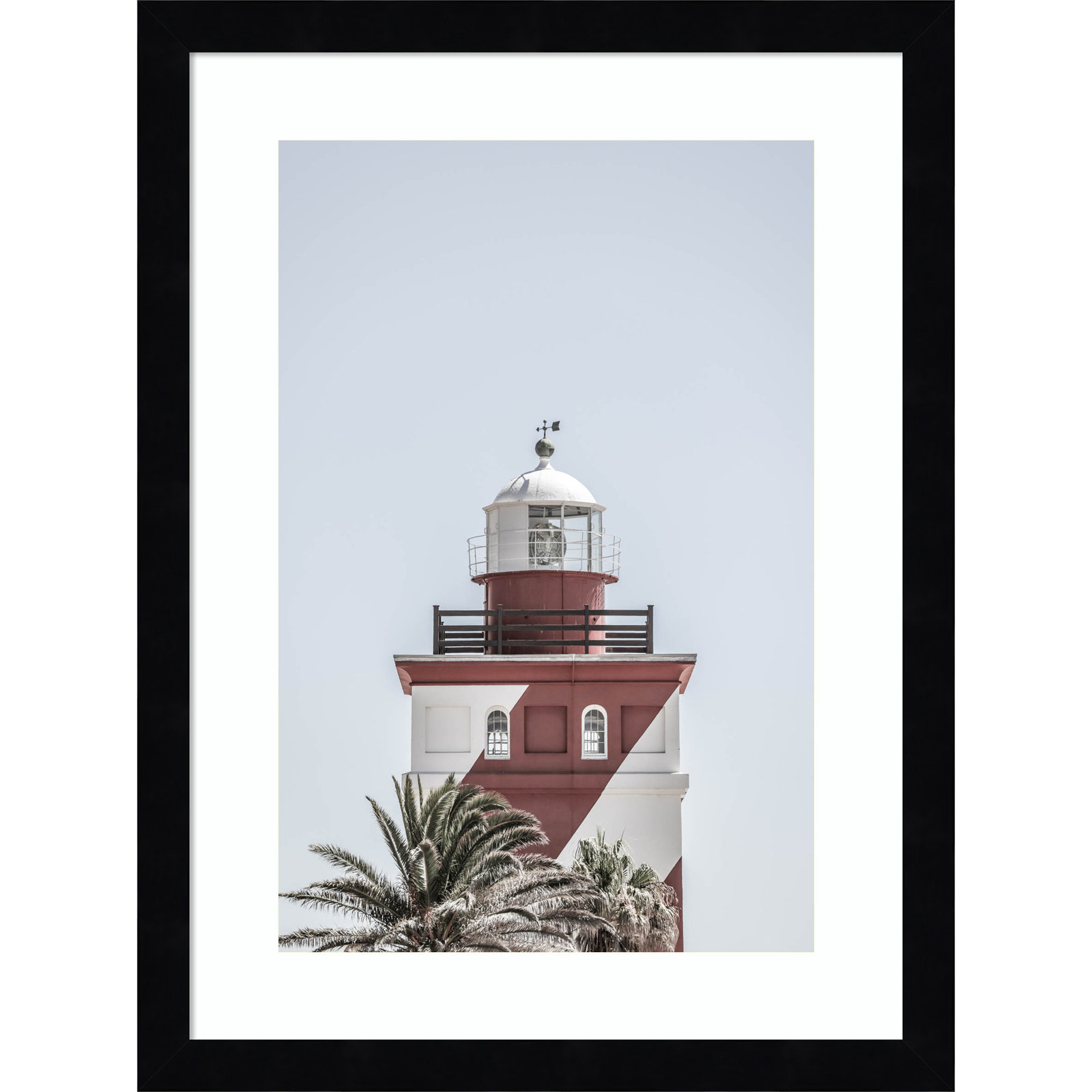 Daisey "Green Point Lighthouse" Print, 17" H x 13" W, Black 