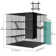 Balconera Large Cat Cage With Storage Cube DIY Indoor Catio Cat Enclosures Metal Cat Playpen With Large Hammock