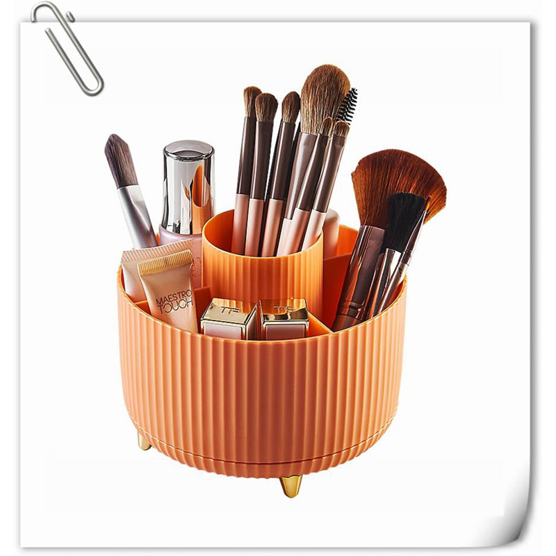 Organisateur de maquillage en plastique Aveyah, Orange