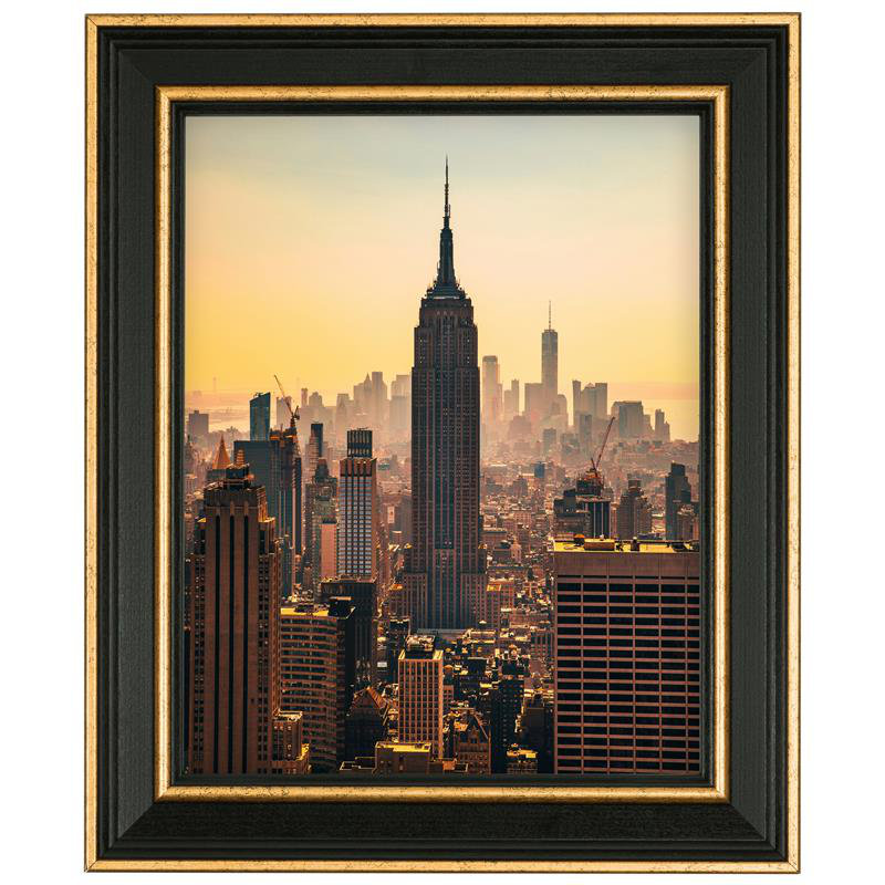 Cadre à une image Charmaine, Doré, Rectangulaire, L 11 po x H 17 po