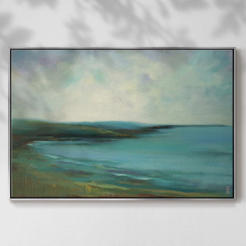 The Sound - reproduction sur toile tendue, H 41 po x l 27 po x P 2 po, Toile avec cadre argenté
