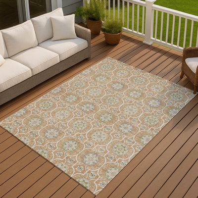 Tapis ACN2670 moderne lavable à la machine intérieur / extérieur Chantille
