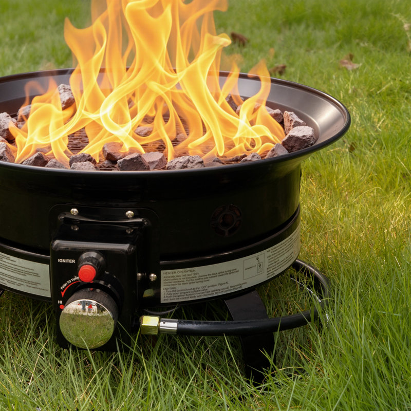 Foyer au propane de 19 pouces: un plaisir extérieur sans fumée pour le patio et le camping