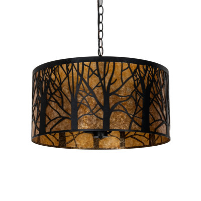 Luminaire suspendu tambour 3 lumières