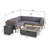 5 - Person Modular Patio Conversation Set with Cushions-1746292636