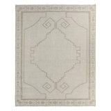 Jaipur Living Maral SEV04 Handknotted Medallion Beige and Cream Area Rug (9'x12')
