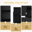 Armoire de rangement pour salle de bain avec espace de rangement multifonctionnel, tiroir avec glissières, tablette réglable