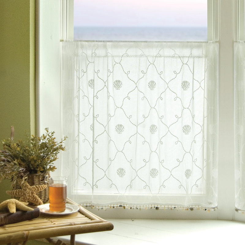 Cantonnière sur mesure Beach Trellis, l 42 po x L 30 po