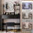 17" Round LED Mirror Vanity Table + Soft Cushion Stool Set-884002848