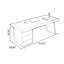 Bureau double caisson rectangulaire en bois massif avec tiroirs